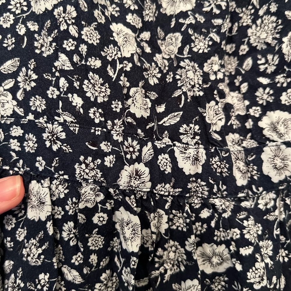 J. Crew Dark Blue and White Floral Mini Dress - Picture 5 of 7
